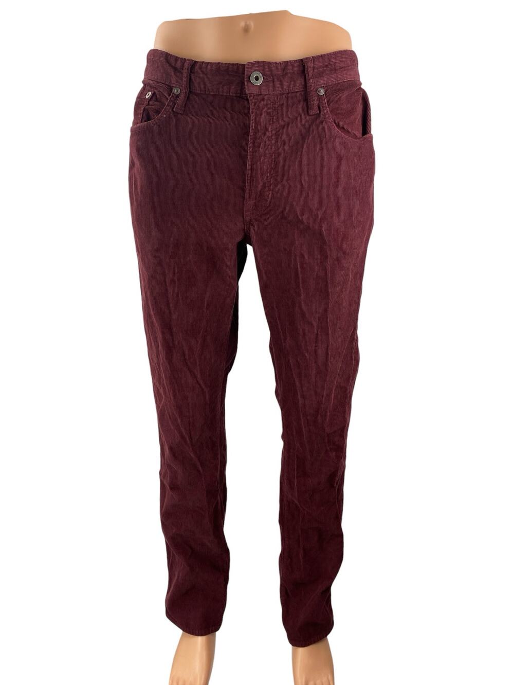 Bonobos Men's Red Maroon Straight Leg Trouser Chino Khaki Pants Size 35x32